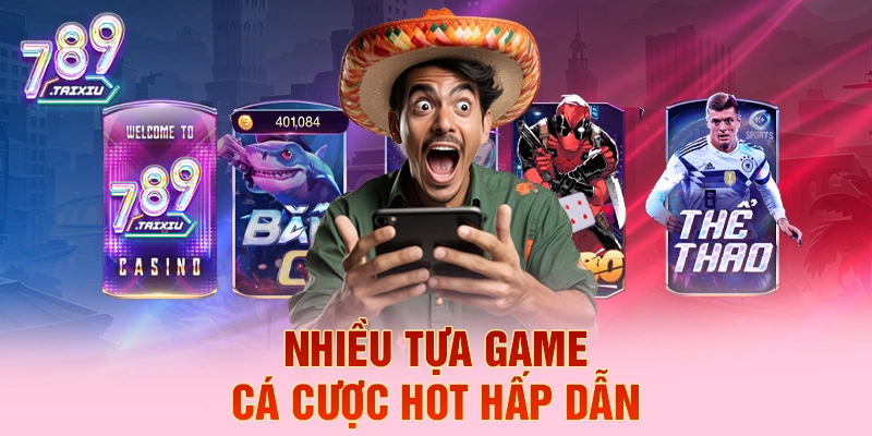 Nhiều tựa game cá cược hot hấp dẫn tại gg88